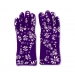 SMALL PURPLE FLORAL PRINT OVEN GLOVES FOR STYLE