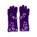 Small Purple Floral Print Oven Gloves For Style