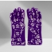 SMALL PURPLE FLORAL PRINT OVEN GLOVES FOR STYLE