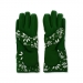 Small Green Floral Print Oven Gloves