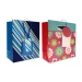  GIFT BAGS – ASSORTED PACK OF 6 BLUE & 6 FLORAL PINK