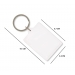 Acrylic Oblong Keyring – Clear Design