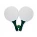 Green Beach Tennis Set: Wood Bat & Ball 3PC 