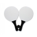 Wooden Beach Tennis Set: 3PC Bat & Ball Black