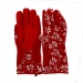 LARGE RED FLORAL PRINT OVEN GLOVES

