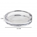 Round Glass Candle Holder Plate