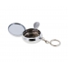 Portable Metal Ashtray with Keychain Compact & Round