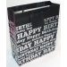 HAPPY BIRTHDAY BLACK LARGE GIFT BAG