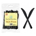 DINA DELUXE BLACK PLASTIC KNIVES 40 PC