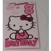 HELLO KITTY GLITTERY AGE 8 BIRTHDAY CARD
