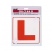 PVC LEARNER DRIVER L PLATE – RED 15 X 15 CM
