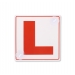 PVC Learner Driver L Plate – Red 15 x 15 cm