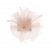 PINK FLOWER CLIP WITH SOFT REAL FEATHER