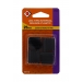 CHAIR LEG TIPS INTERNAL SQUARE PLASTIC 25MM BLACK