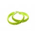 NEON YELLOW HOOP EARRING
