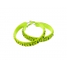 NEON YELLOW HOOP EARRING