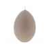 LARGE EGG SHAPE CANDLE GRAY