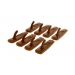 Self Adhesive Brown Hooks 8 pc