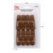 Self Adhesive Brown Hooks 8 pc