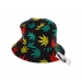 Printed Bucket Hat – Multicolour Leaf