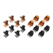 Brown Mini Hair Clips 18 Pack