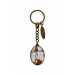 Santoro London Princess & Fox Oval Metal/Glass Keyring