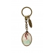 Santoro London Princess & Owl Oval Metal/Glass Keyring