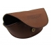 LEATHER GLASSES COVER DARK BROWN