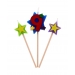 AMSCAN STARS CANDLES ON A STICK AGE 9 3 PACK