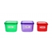 Square Food Container With Stickers 7 pc Bpa Free