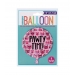 18in Foil Helium Pawty Time Cat Birthday Balloon