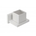 Croydex White Ceramic Tumbler & Holder