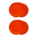 Orange Paper Plate 22.8cm 9 Pack