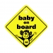 FOAM BABY ON BOARD SIGN
