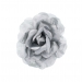 Women's Silver Shimmer Flower Hair Clip