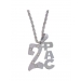 Xl 2Pac Silver Pendant Necklace