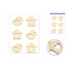 LASER CUT WOOD STICKERS