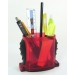 RED DESK CADDY WITH BLACK GRIP