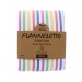 Wholesale Flannelette 100% Brushed Cotton King Flat Sheet- Candy Striped