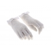 White Fingerless Lace Gloves Small