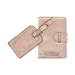 Passport Cover Case Scan-Proof Protection Rose Gold
