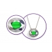 Diamond Glass Beads Emerald