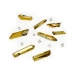 Crystal Elements Glass Beads Gold