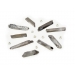 Crystal Elements Glass Beads Silver Mica