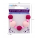 Smooth Acrylic Beads Pink 9 pc