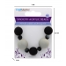 Smooth Acrylic Beads Black 9 pc