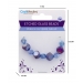 Etched Glass Beads Regal 9 pc
