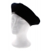 BLACK WOOL BERET HAT SIZE 56