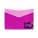 20 Pack A4 Plastic Button Wallet Double Pocket