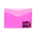 20 Pack A4 Plastic Button Wallet Double Pocket
